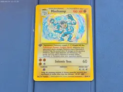 Machamp 8/102 1st Edition Holo Rare - Base Set WotC 1999 Pokemon TCG MP (A1) - Image 1