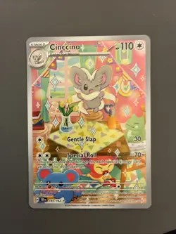 Pokemon TCG Cinccino 183/162 Illustration Rare Temporal Forces Holo NM/M - Image 1