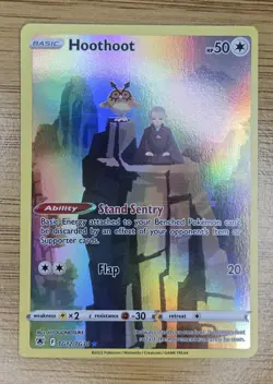 Pokemon TCG Hoothoot TG12/TG30 Astral Radiance Trainer Gallery Holo NM - Image 2