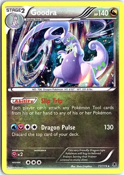 Goodra Holo Rare XY - Phantom Forces 77/119 LP Pokemon - Image 1