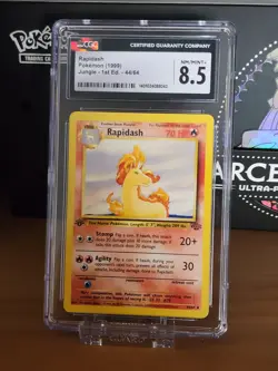 CGC 8.5 NM/Mint+ - Rapidash 1st Edition Jungle - Pokemon TCG 1999 - Image 1
