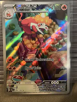 Pokemon TCG Crocalor Scarlet & Violet Paldea Evolved 202/193 - Image 1