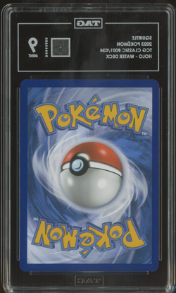 2023 Pokemon TCG Classic #001/034 Squirtle Holo Water Deck TAG 9 - Image 2