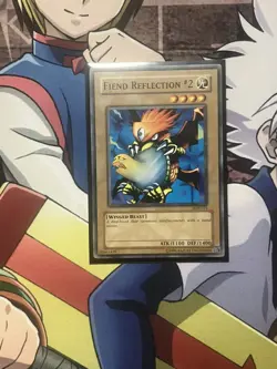 Misprint Yu-Gi-Oh! Fiend Reflection #2 LOB-021 Common Unlimited MISPRINT - Image 1