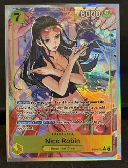 One Piece Nico Robin SR Alt Art AA EB03-055 Heroines edition English - Image 1