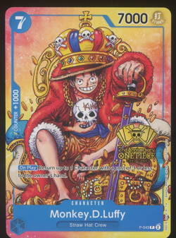 Monkey.D.Luffy (2nd Anniversary Stamped) P-043 One Piece Promo Non Foil - Image 1