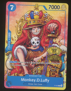 Monkey.D.Luffy (2nd Anniversary Stamped) P-043 One Piece Promo Non Foil - Image 1