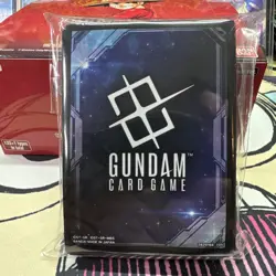GUNDAM CARD GAME - Official Card Sleeves EX Space Black (EVX03) - SEALED/NEW - Image 1