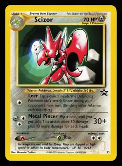 Scizor 33 WOTC Black Star Promo Pokemon Card - Image 1