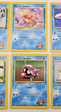 Misty Gym Heroes / Gym Challenge Lot of 6 Pokemon Cards Seel Poliwag Magikarp - Image 3