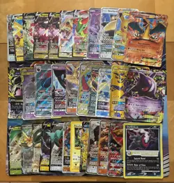 Pokemon Card Lot Full Art Alt Art Jumbo Charizard Gengar Tag Team Etc 33 Cards - Image 1