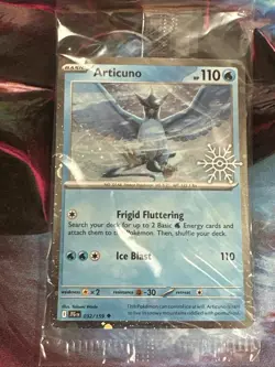 Articuno 032/159 Stamped & Sealed JTG Holiday Calendar Pokemon TCG Raw Card - Image 1