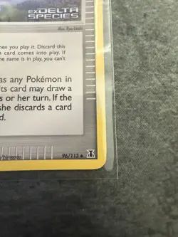 Holon Ruins 96/113 Holo Trainer Card Pokemon EX Delta Species Stamped Card - LP - Image 5