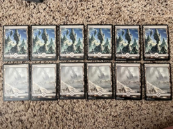 MTG- Full Art Wastes x12 - Oath of the Gatewatch (6 of Each Art) - Image 1