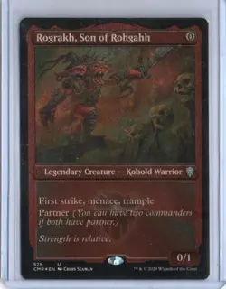 MTG COMMANDER LEGENDS ROGRAKH, SON OF ROHGAHH ETCHED FOIL - Image 1