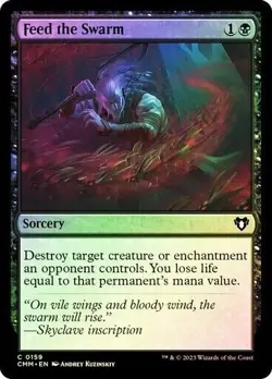 Feed the Swarm FOIL - 0159 - Common - Commander Masters CMM MTG - Image 1