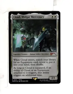 MTG SkeenAB Cloud Midgar Mercenary PROMO FOIL from FIN. NM. - Image 1