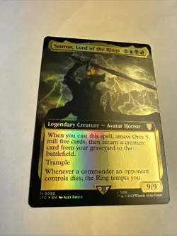 MTG Sauron, Lord of the Rings EXTENDED ART FOIL Lord of the Rings 0092 LP - NM - Image 2