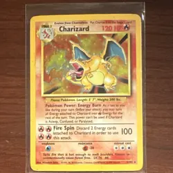 Charizard 120 HP Base Set Holo Rare Pokemon Card Wizards of the Coast - Image 1