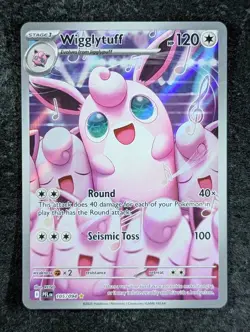 2025 Pokemon WIGGLYTUFF #105/094 Phantasmal Flames Illustration Rare English - Image 1