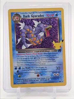DARK GYARADOS 2021 POKEMON TEAM ROCKET CELEBRATIONS CLASSIC HOLO 8/82 Q3423 - Image 1