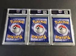 Pokemon Black Star Promo Moltres Articuno Zapdos Aoki Error PSA 10 Sequential - Image 3