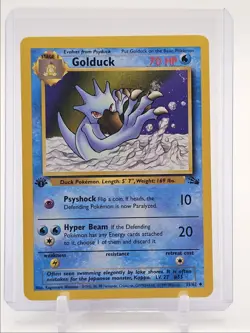 GOLDUCK 1999 POKEMON FOSSIL 1ST EDITION UNCOMMON 35/62 Q3423 - Image 1