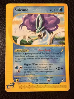 Pokemon TCG Suicune Aquapolis 37/147 Regular Rare MP - Image 1