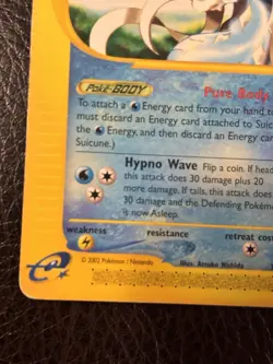 Pokemon TCG Suicune Aquapolis 37/147 Regular Rare MP - Image 5