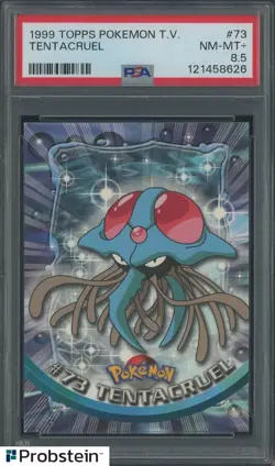 1999 Topps Pokemon TV #73 Tentacreul PSA 8.5 NM-MT+ - Image 1