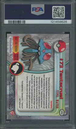 1999 Topps Pokemon TV #73 Tentacreul PSA 8.5 NM-MT+ - Image 2