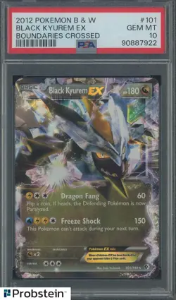 2012 Pokemon B&W #101 Black Kyurem EX Boundaries Crossed PSA 10 - Image 1