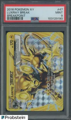 2016 Pokemon XY #47 Luxray Break Breakpoint PSA 9 - Image 1
