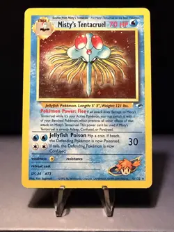 Pokemon Gym Heroes Holo Rare Unlimited Edition Misty’s Tentacruel - Image 1