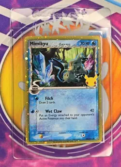 🔥Mimikyu SWSH136 Pokemon Celebrations 25th Anniversary Black Star Promo Holo👍 - Image 3