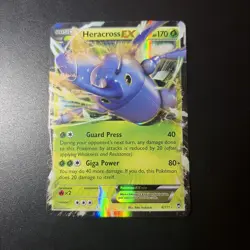 Heracross EX 4/111 Ultra Rare Pokemon TCG XY Furious Fists MP/HP - Image 1