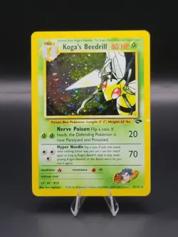Pokemon Gym Challenge Koga's Beedrill Holo Rare 009/132 🍃 - Image 1