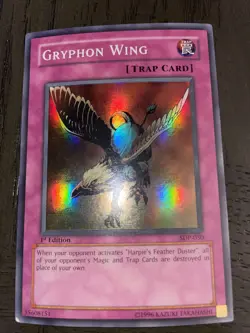 Yu-Gi-Oh! TCG Gryphon Wing Starter Deck Pegasus SDP-050 1st Edition Super Rare - Image 1