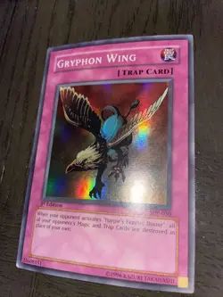 Yu-Gi-Oh! TCG Gryphon Wing Starter Deck Pegasus SDP-050 1st Edition Super Rare - Image 2