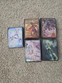 Yu-Gi-Oh! Lot of 5 x Sleeve Sets - Sealed, Official Konami! - Image 1