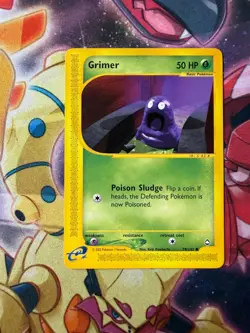 Pokemon TCG Grimer 79/147 Aquapolis E-Series Common Card - Image 1