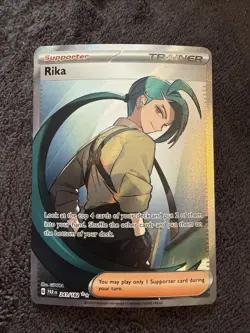 Pokemon Rika Holo Card 241/182 Ultra Rare NM Condition Sv04: Paradox Rift - Image 1