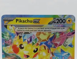 Pokemon TCG Pikachu EX Surging Sparks Double Rare Holo Card 057/191 - Image 2