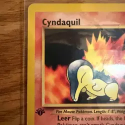 CYNDAQUIL - 56/111 - Neo Genesis - Pokemon Card - HP - 1st Edition - Image 3