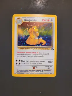 Dragonite - 4/62 - Pokemon Fossil Unlimited Holo Rare Card WOTC MP - Image 1