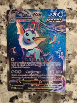 Vaporeon VMAX SWSH182 SWSH: Sword & Shield Promo Cards Holo - Image 1