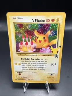 Pokemon TCG Birthday Pikachu Celebrations Classic Collection Promo Card #24 B - Image 1