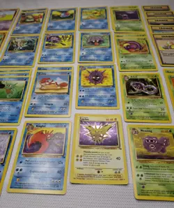 Vintage Pokemon Fossil Card Lot of 45 Holo Zapdos Common/Uncommon NM-LP - Image 3