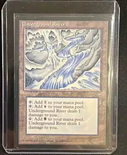 MTG Magic The Gathering Ice Age Underground River 1995 LP - Image 1