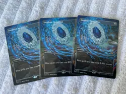 Magic the Gathering MTG 1x Sapphire Medallion Borderless 3 Av Modern Horizons 3 - Image 1